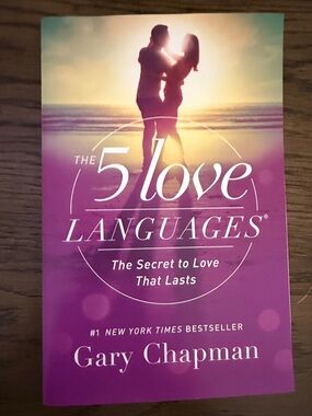 The 5 Love Languages by Gary Chapman - Pink & Purple Cover
